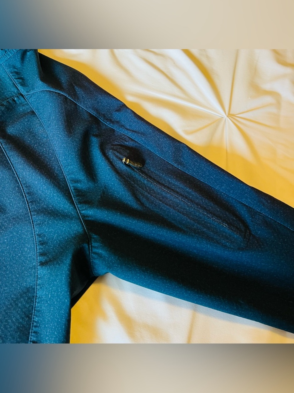 REI Men’s Large Softshell Hooded Jacket Blue Full Zip Lightweight Outdoor - Picture 6 of 15